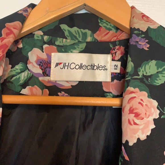 Beautiful floral vintage blazer with real pockets - Picture 2 of 4